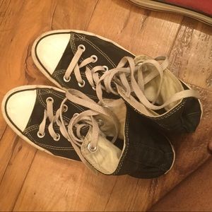 All black converse high tops